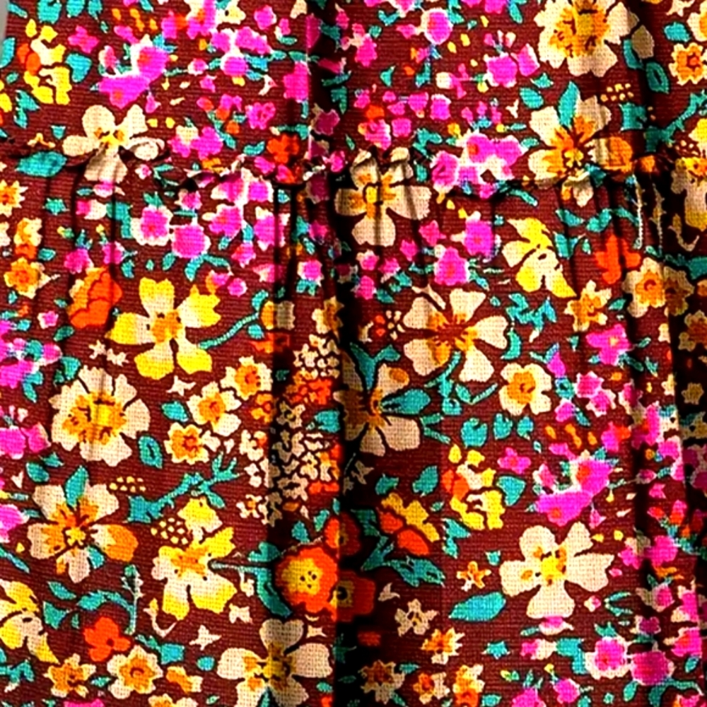 Pocket Skirt Long Casual Loose Fit  Floral Maxi Vacation Outfit - Picture 5 of 7